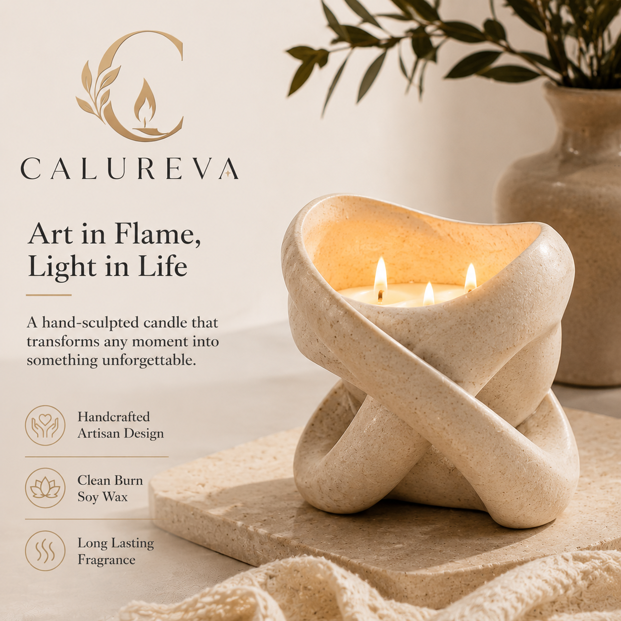 Calureva™ “Aurora Nest Trio Candle”