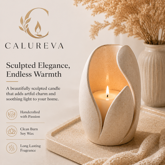 Calureva™ “Sculpted Nest Aura Candle”
